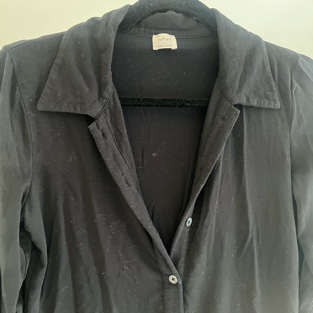 Aritzia Wilfred Button Down Fitted Top - image 2